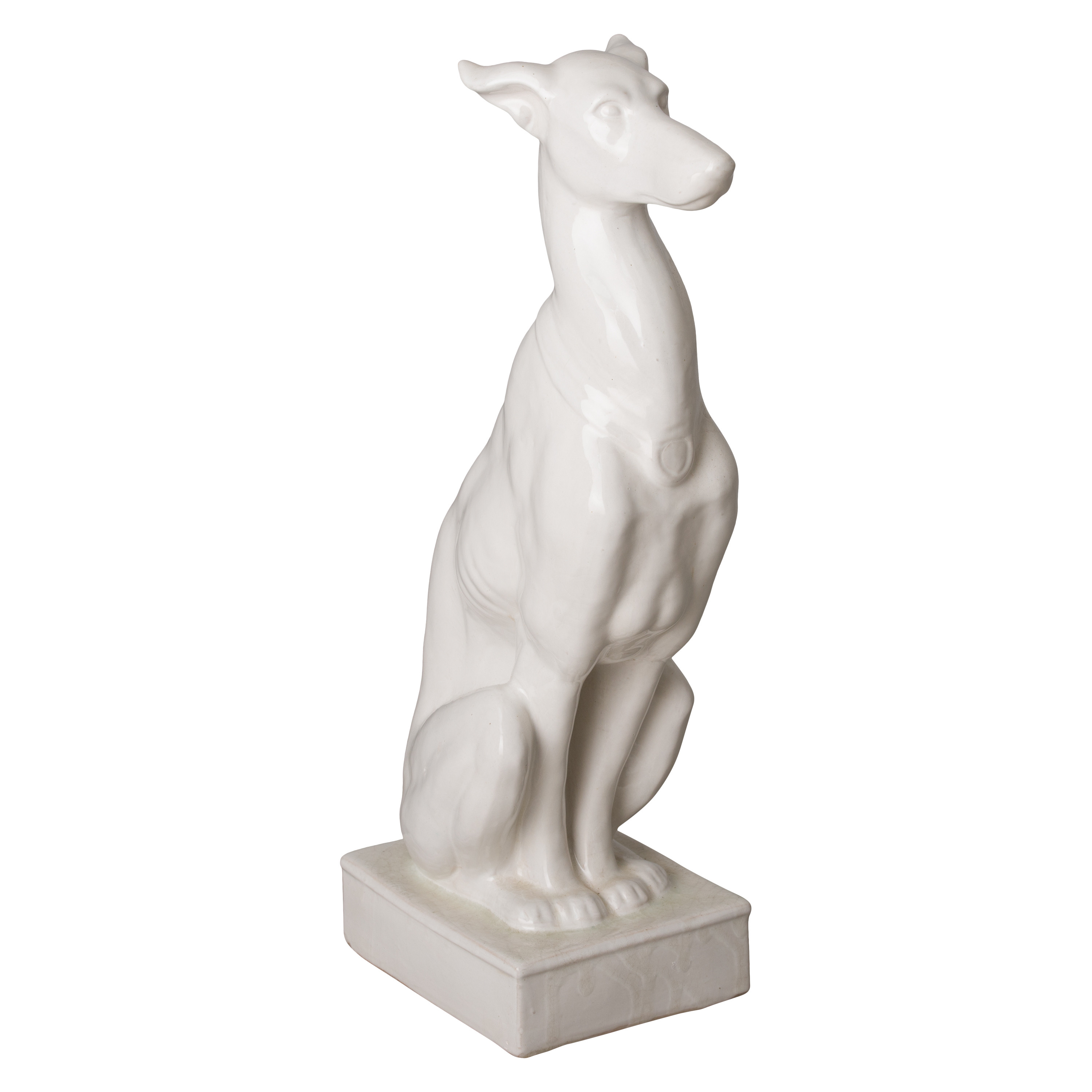 Ceramic Whippet Statue
