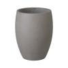 21 in. Round Gray Terrazzo Planter