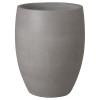 27 in. Round Gray Terrazzo Planter