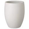 27 in. Round White Terrazzo Planter