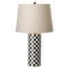 Torino Checker Vase Lamp