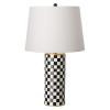 Torino Checker Vase Lamp