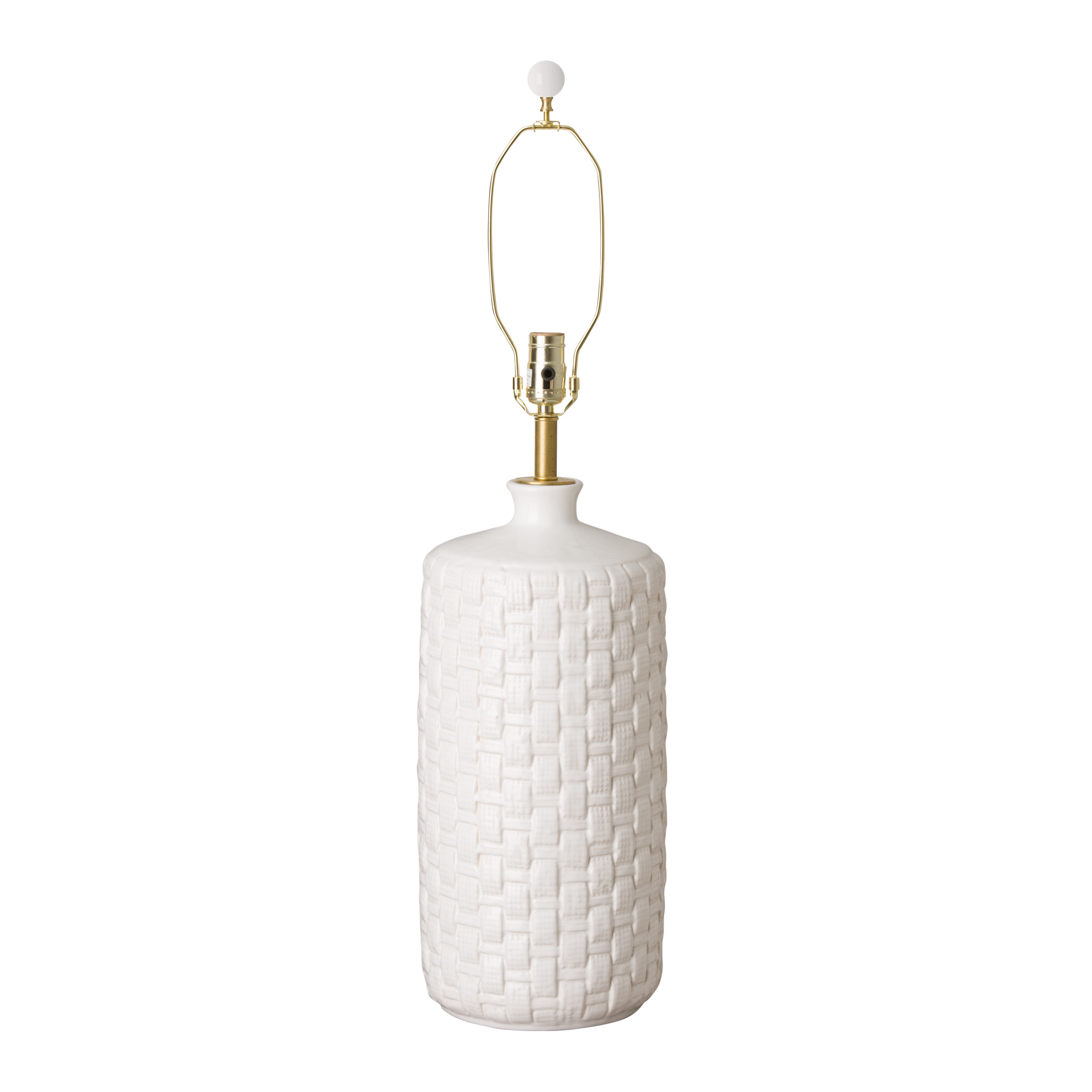 Round Woven Vase Lamp