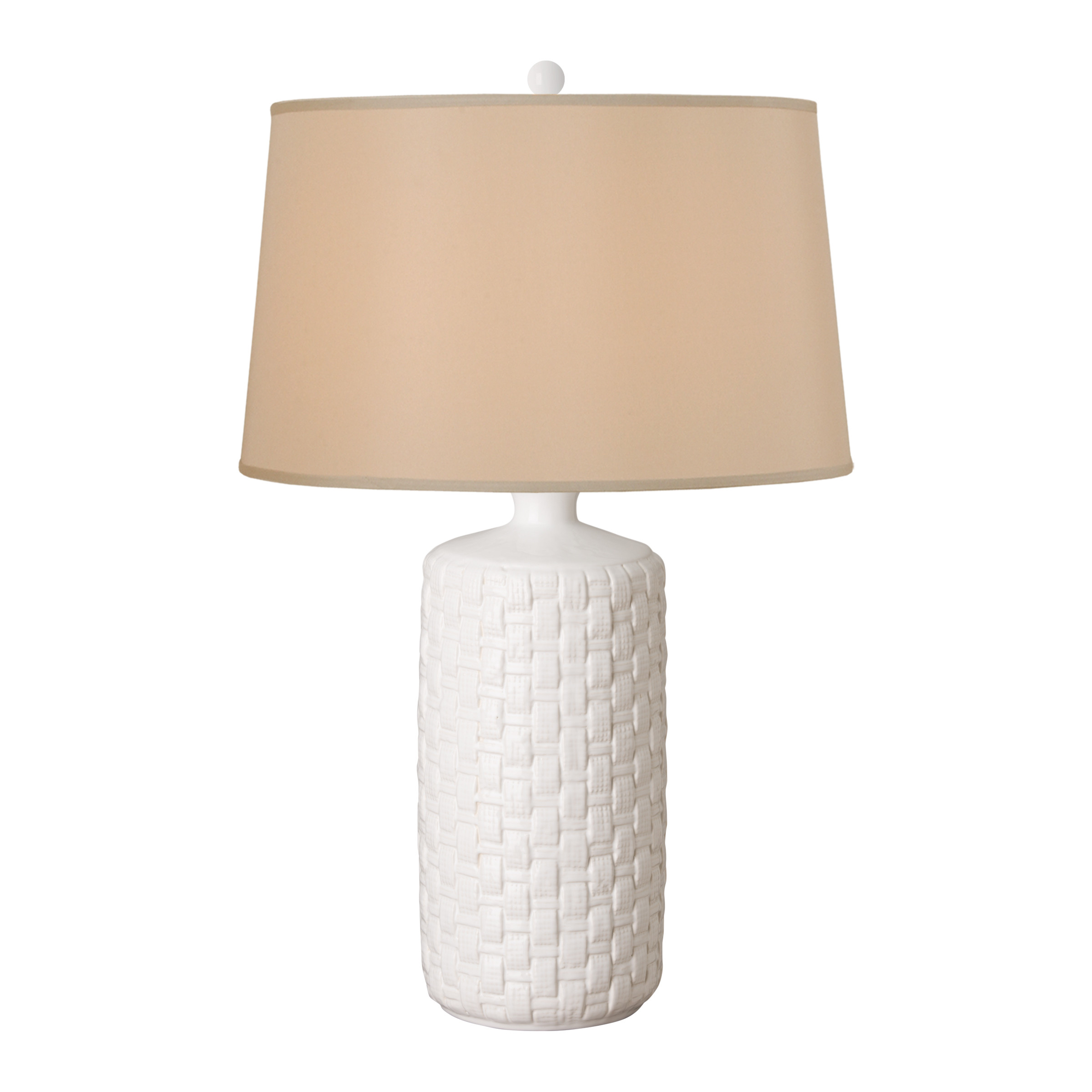 Round Woven Vase Lamp