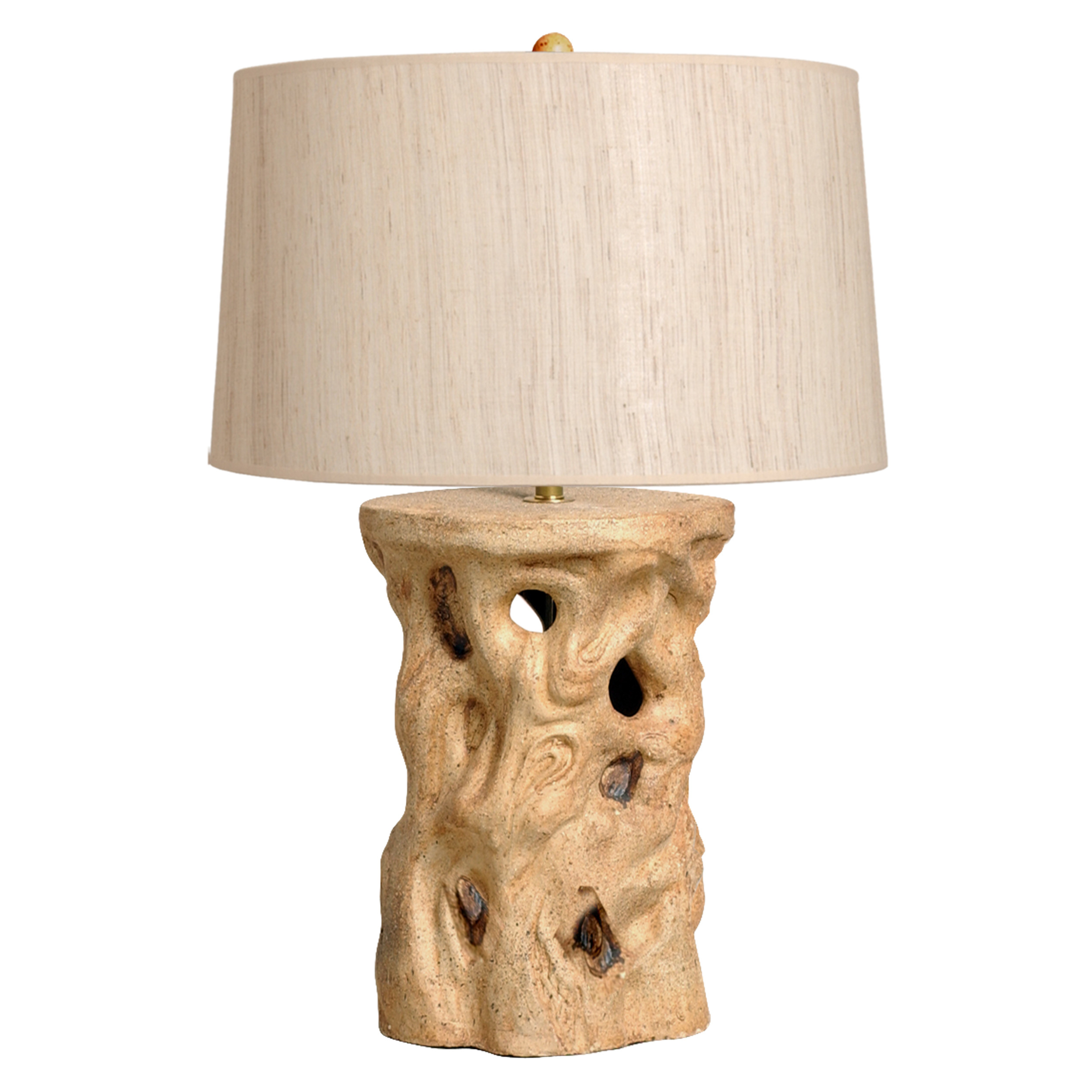 Tree Trunk Stool Lamp