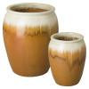 Set of 2 Tall Ceramic Planters