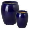 Set of 2 Tall Ceramic Planters