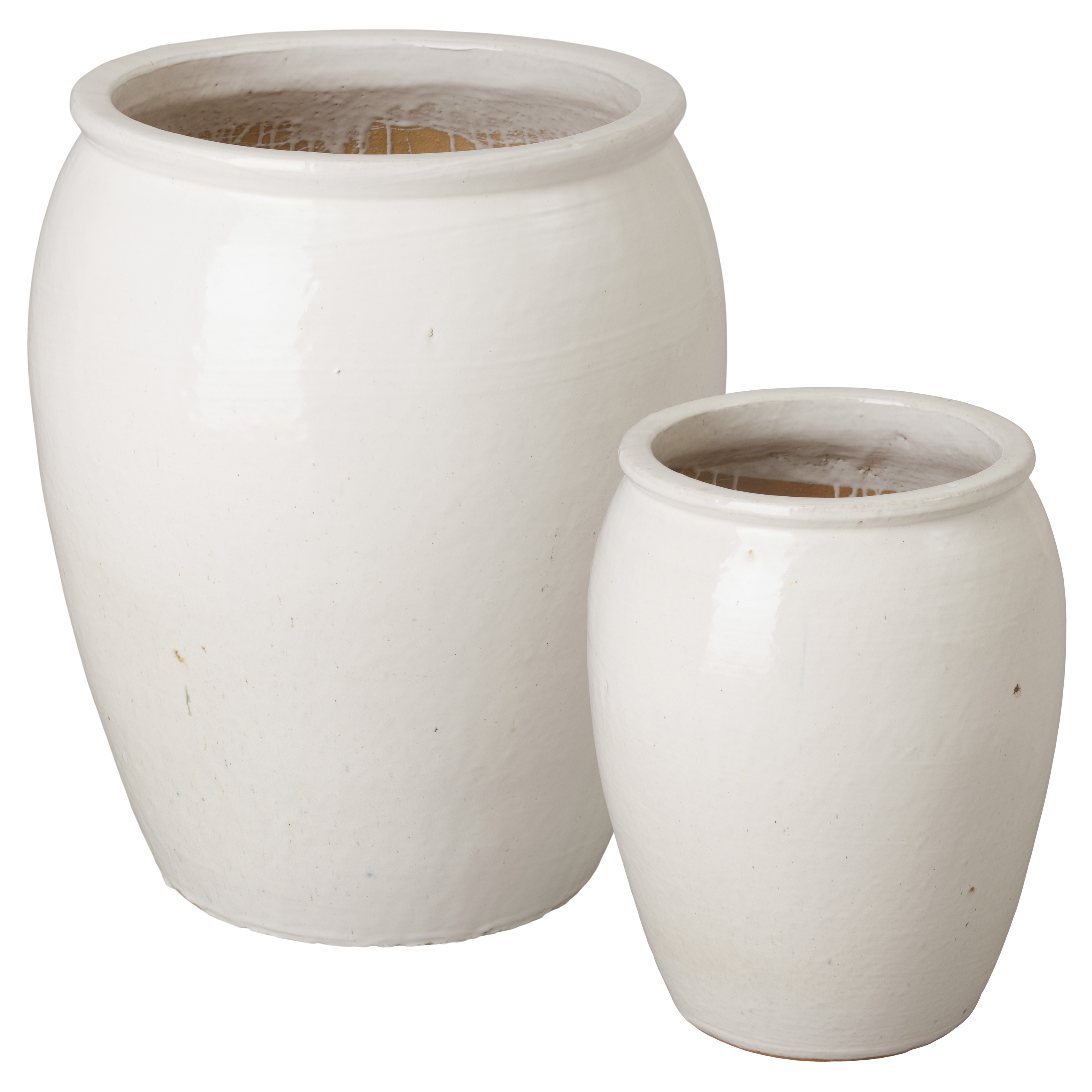 Set of 2 Tall Ceramic Planters | Emissary