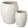 Set of 2 Tall Ceramic Planters