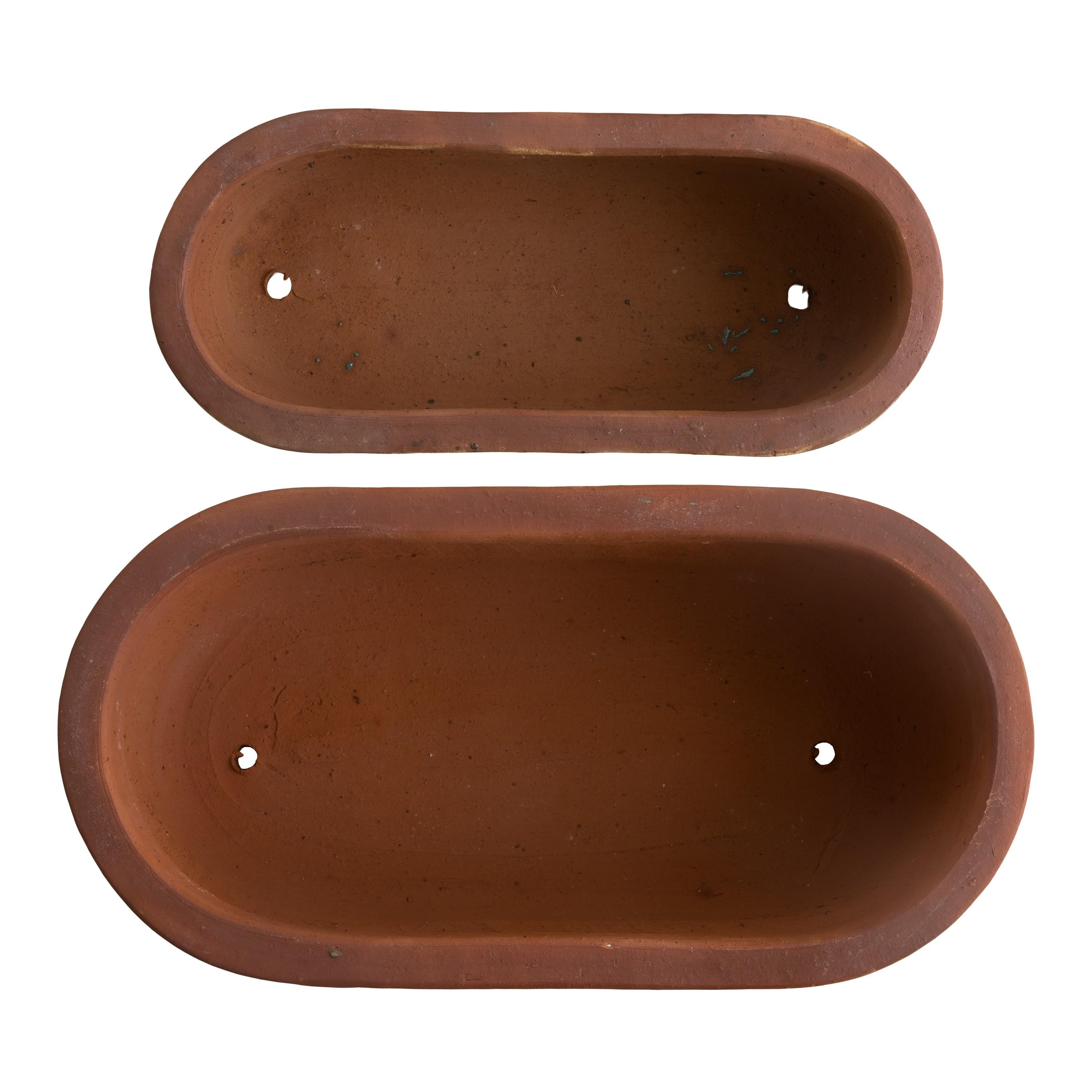 Set of 2 Oval Window Box Planters