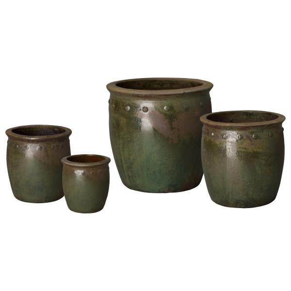 Corinthian Round Planters Set/4