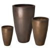 Set of 3 Tall Round Planters