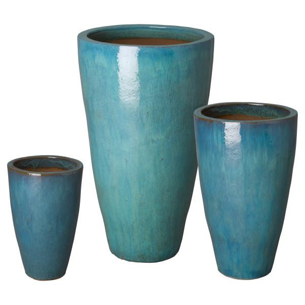 Set Of 3 Tall Round Planters Emissary 