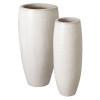 Set of 2 Tall Ceramic Jars