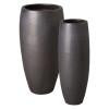 Set of 2 Tall Ceramic Jars