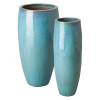 Set of 2 Tall Ceramic Jars