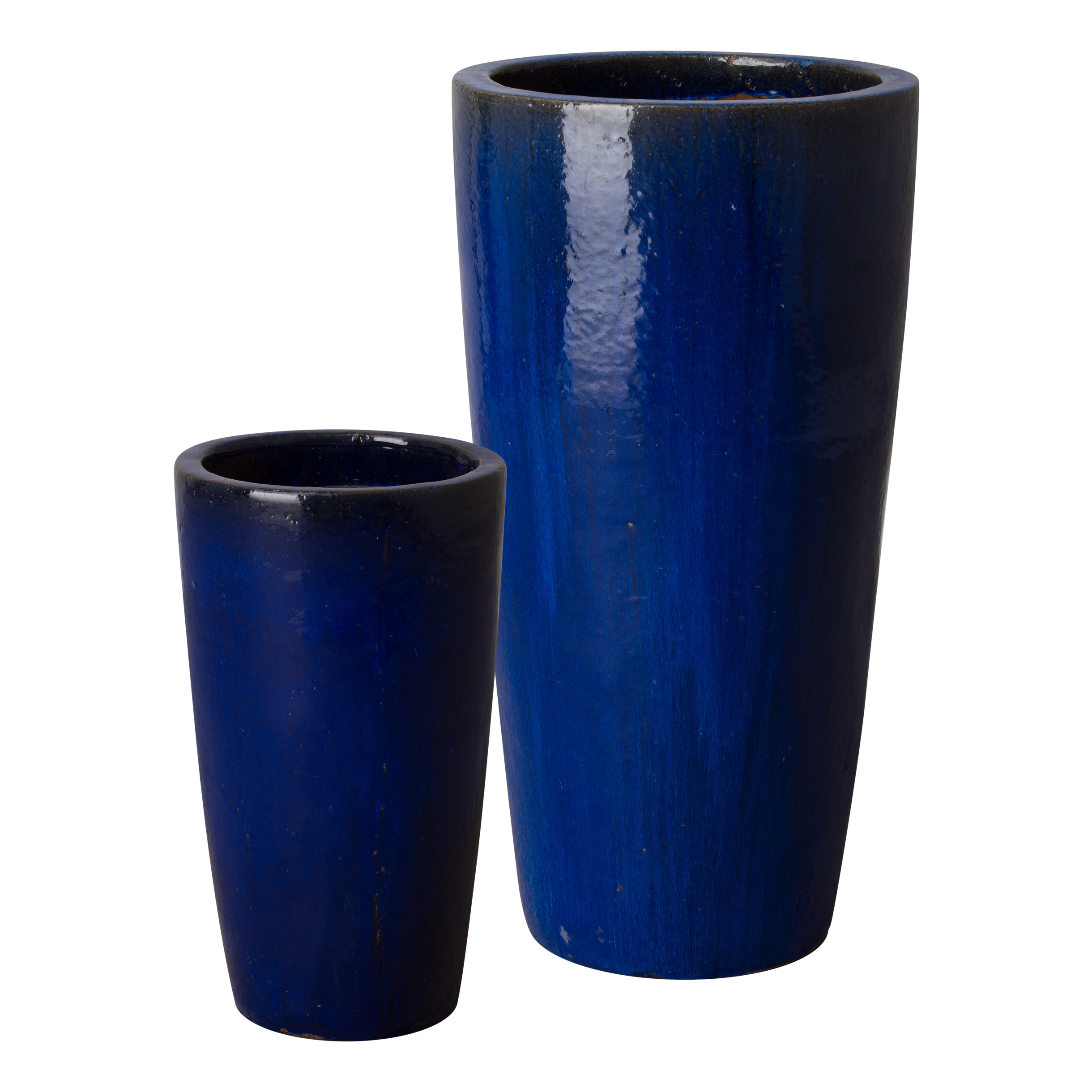 Set of 2 Round Tall Planters