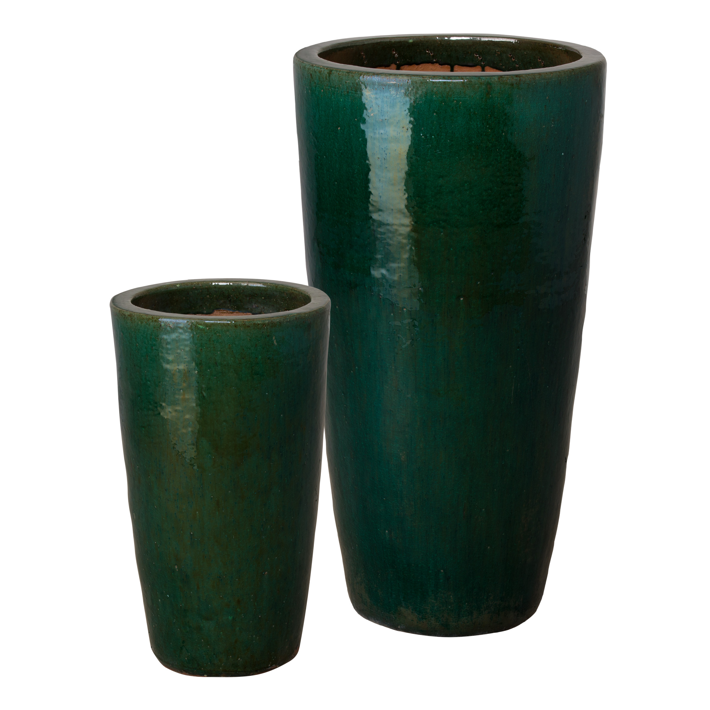 Set of 2 Round Tall Planters