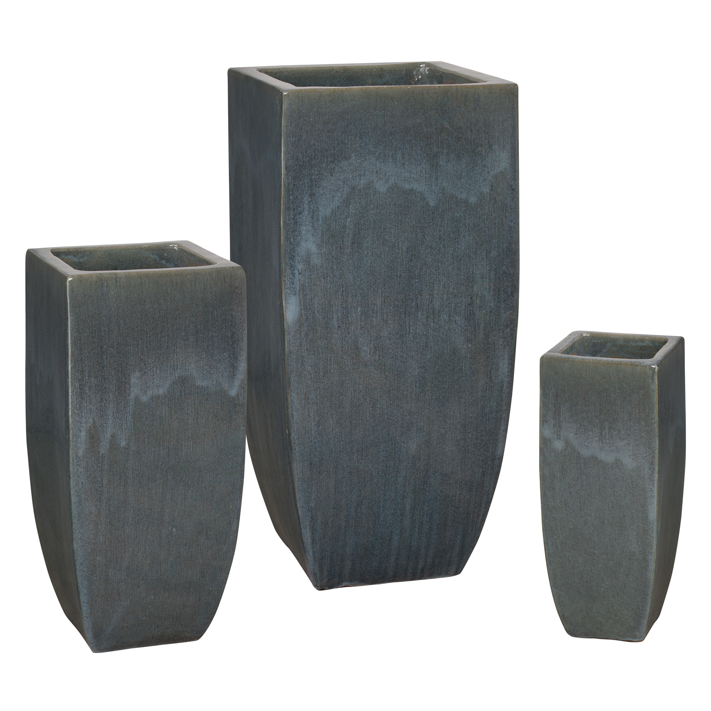 Set of 3 Tall Square Planters