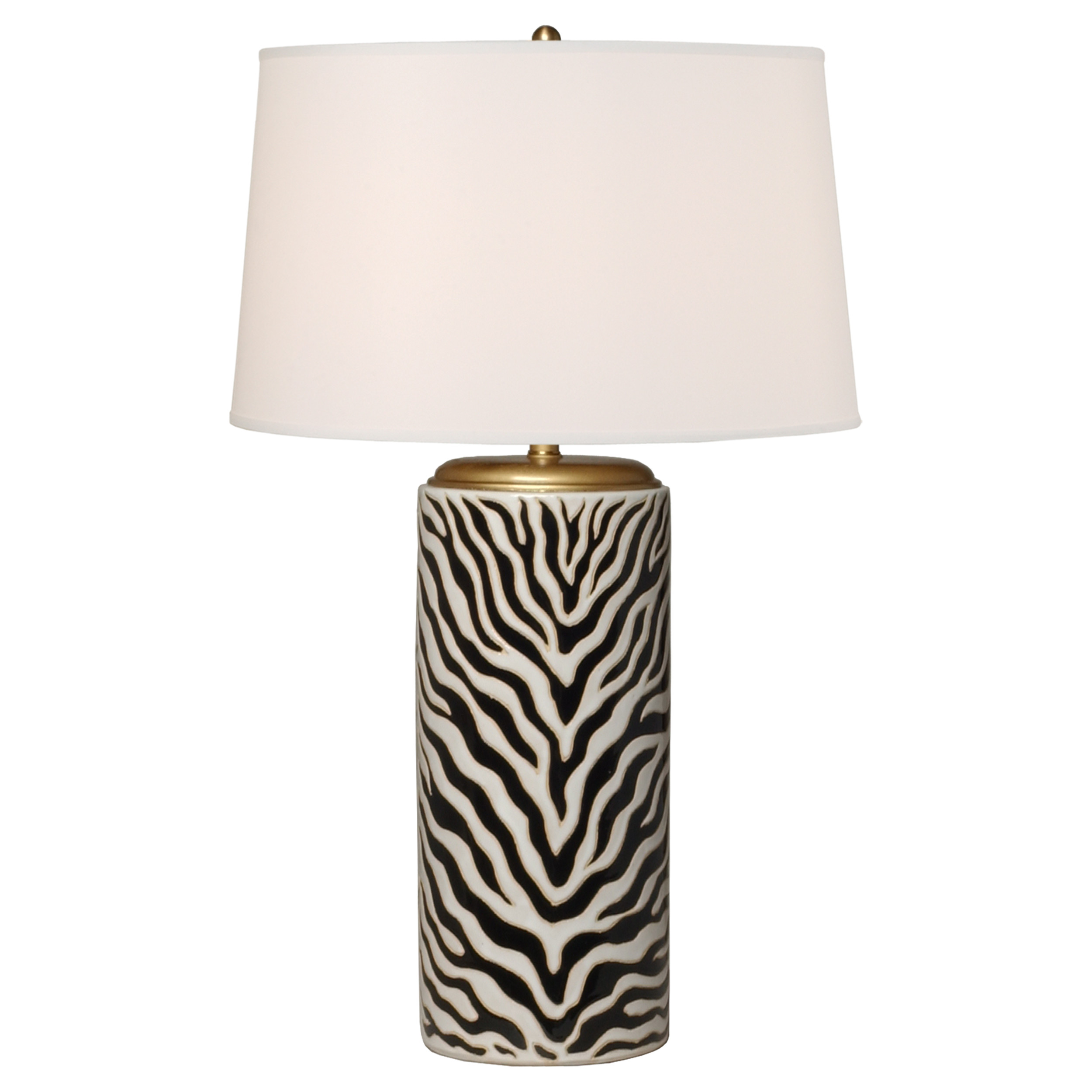 Zebra print hot sale lamp