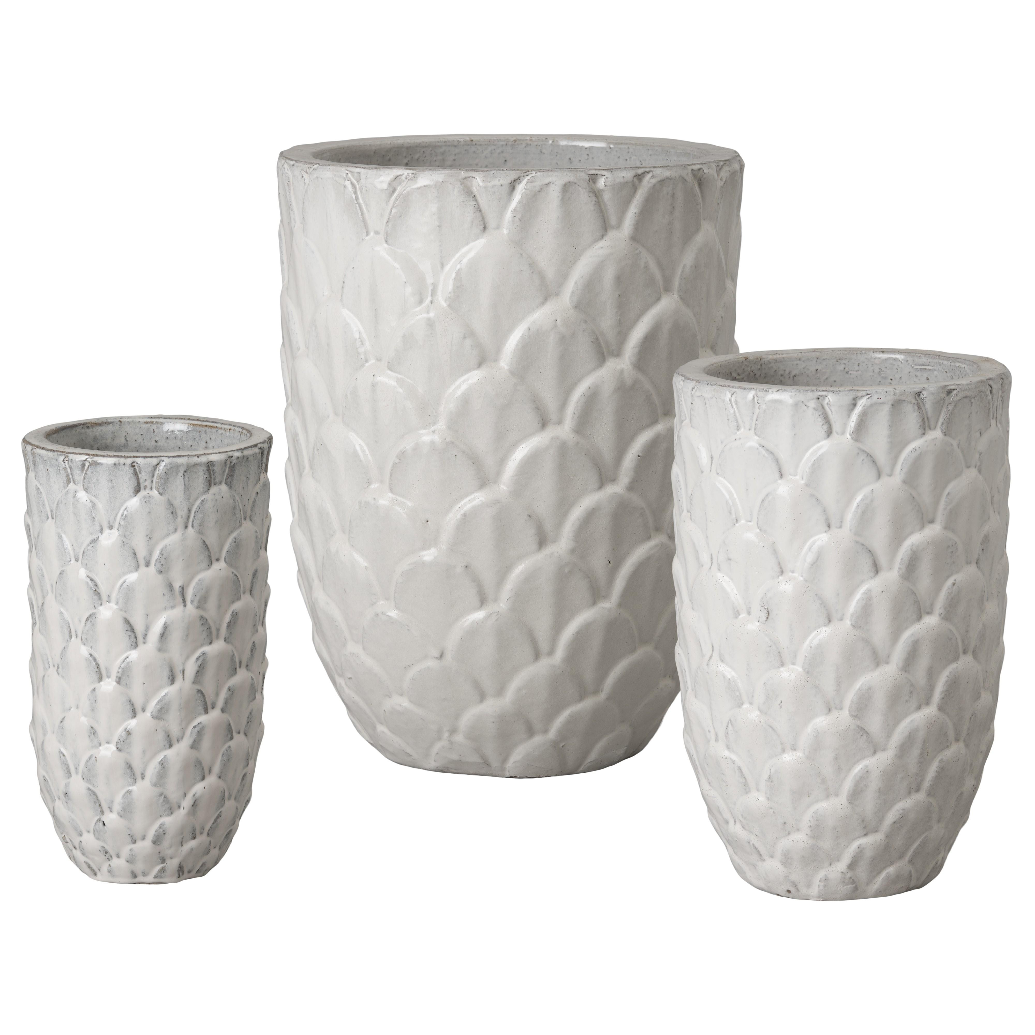 Set of 3 Pinecone Planters