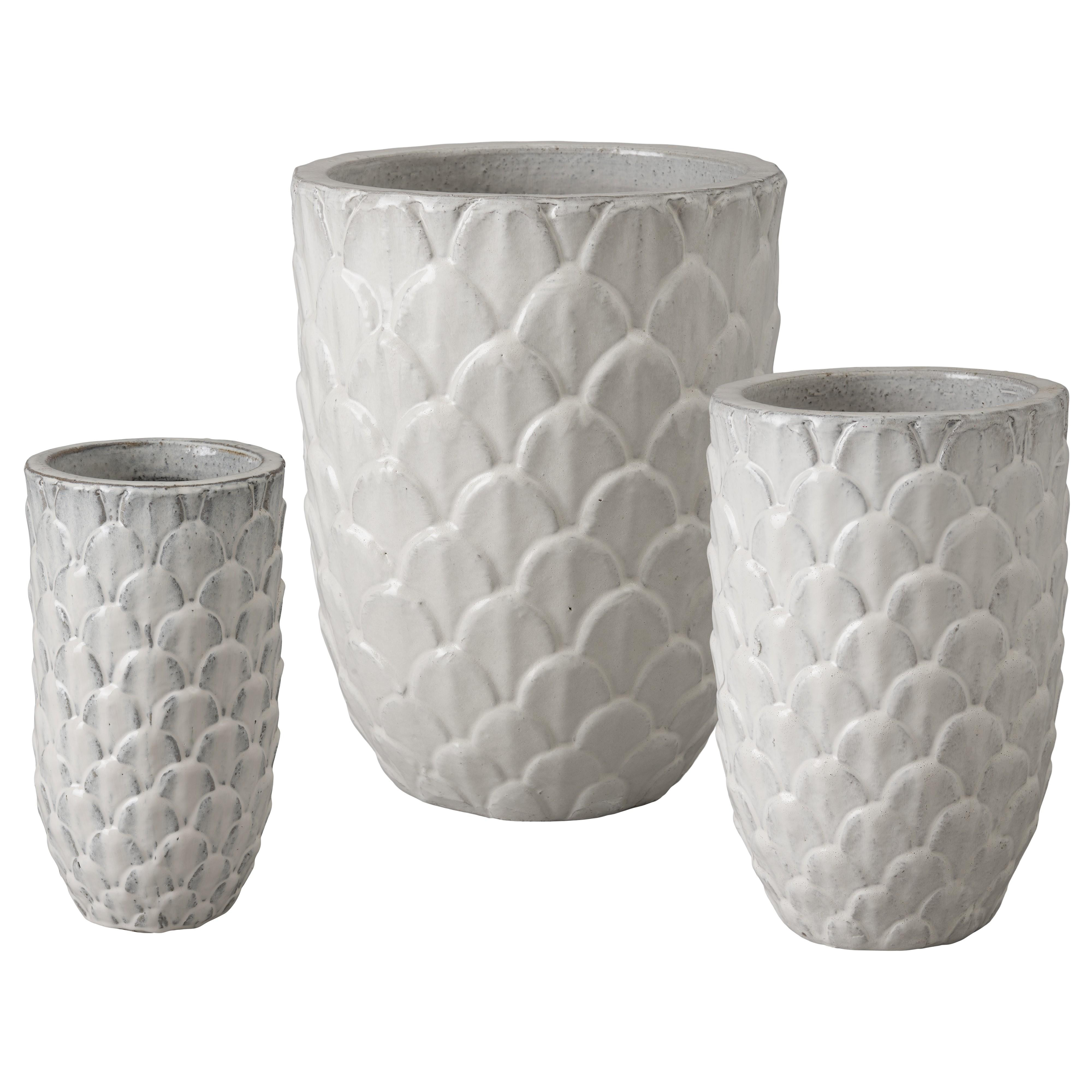 Set of 3 Pinecone Planters
