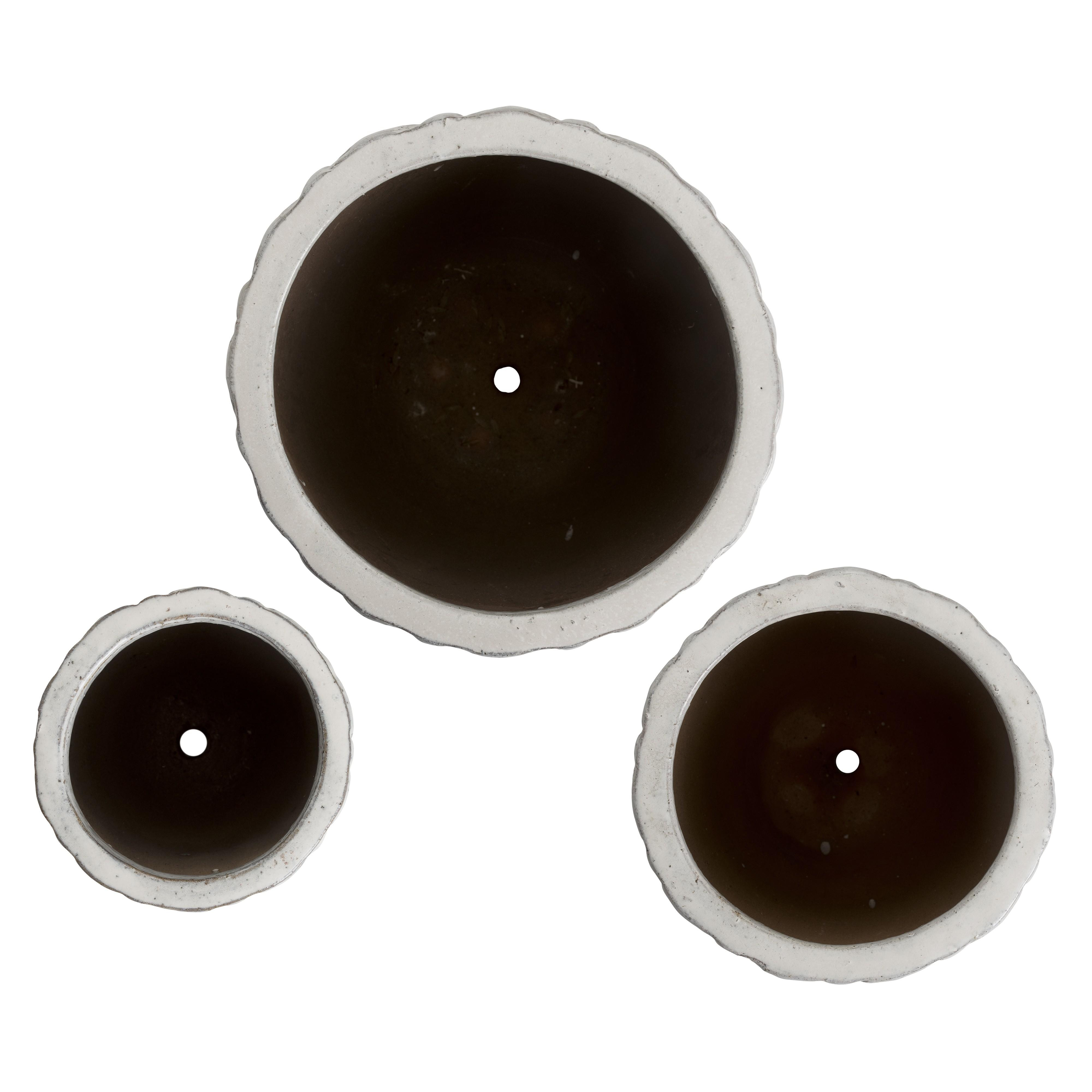 Set of 3 Pinecone Planters