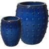 Set of 2 Round Stud Pots