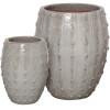 Set of 2 Round Stud Pots