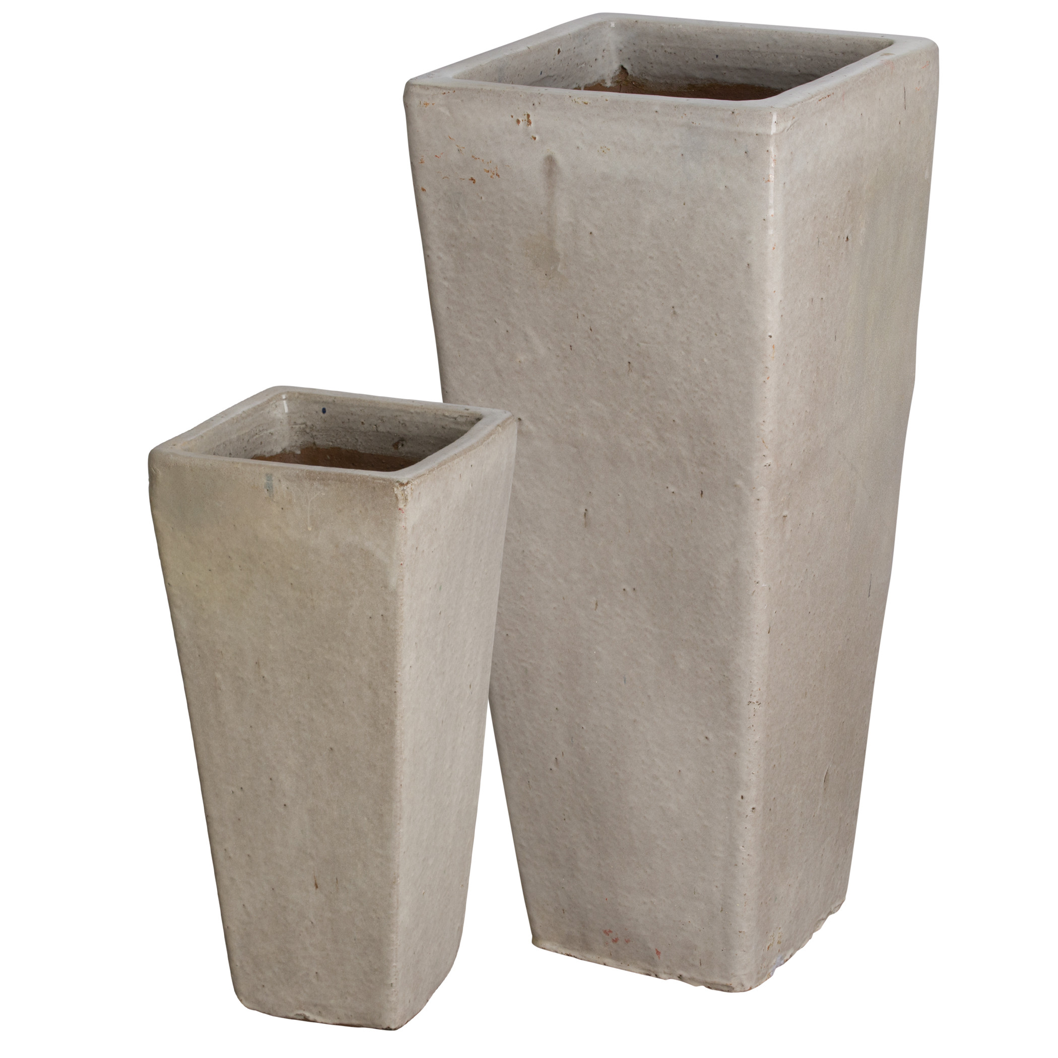 Set of 2 Tall Square Planters