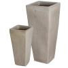 Set of 2 Tall Square Planters