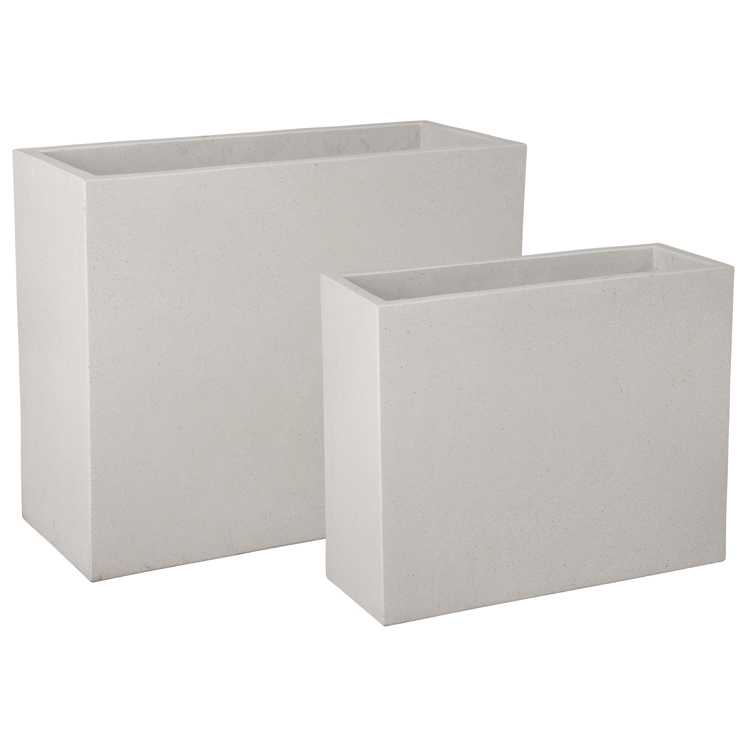 Set of 2 Septa Window Box Terrazzo Planters