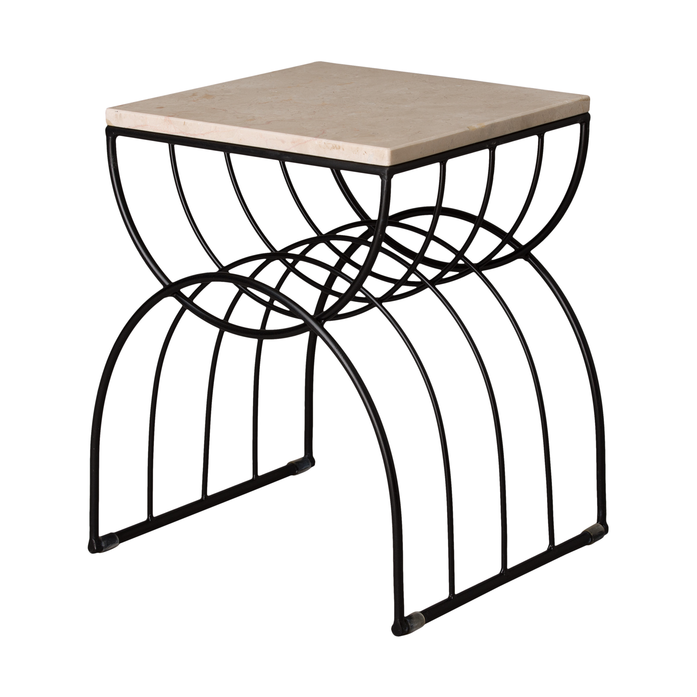 Rainbow Metal Stool/Table