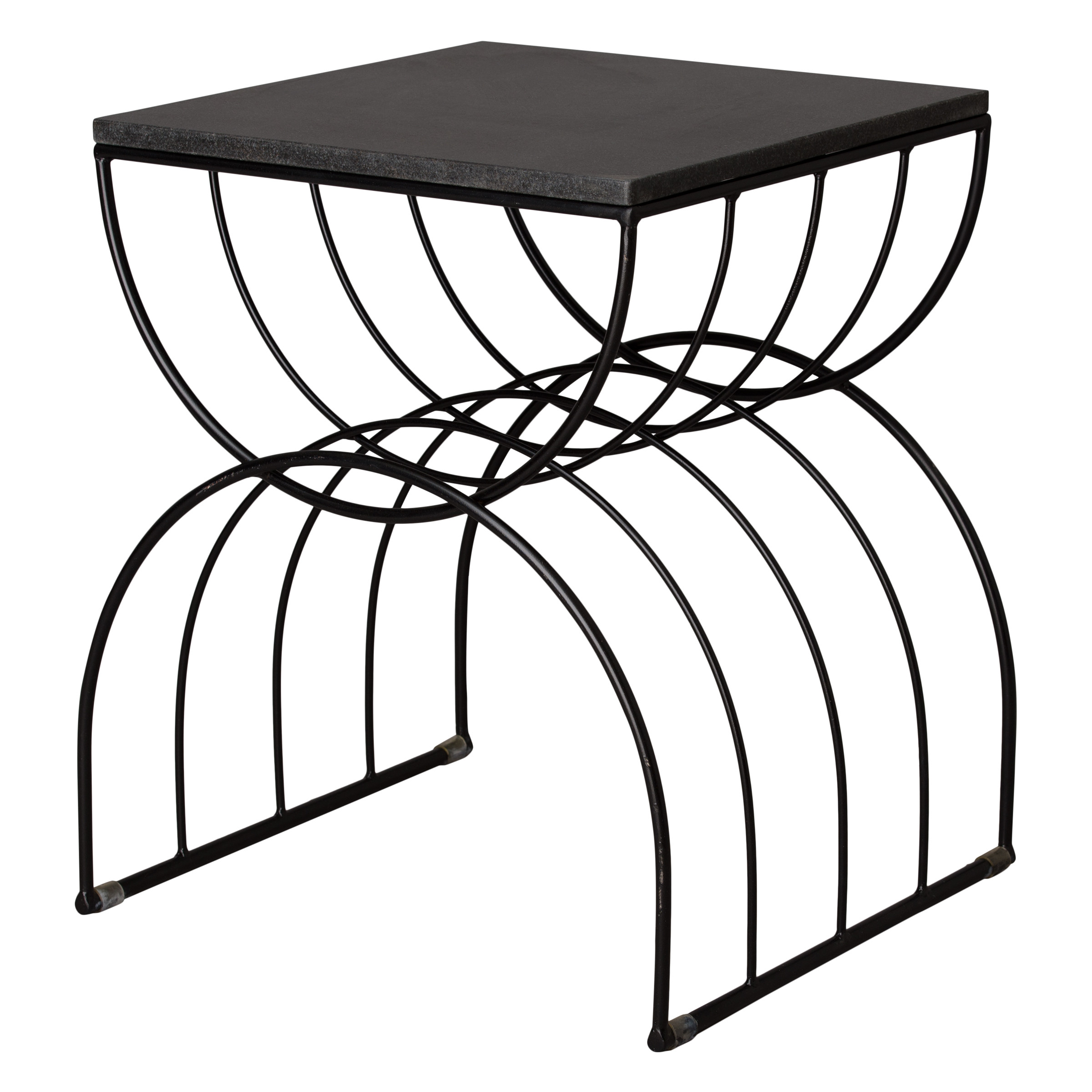 Large Rainbow Metal Stool/Table