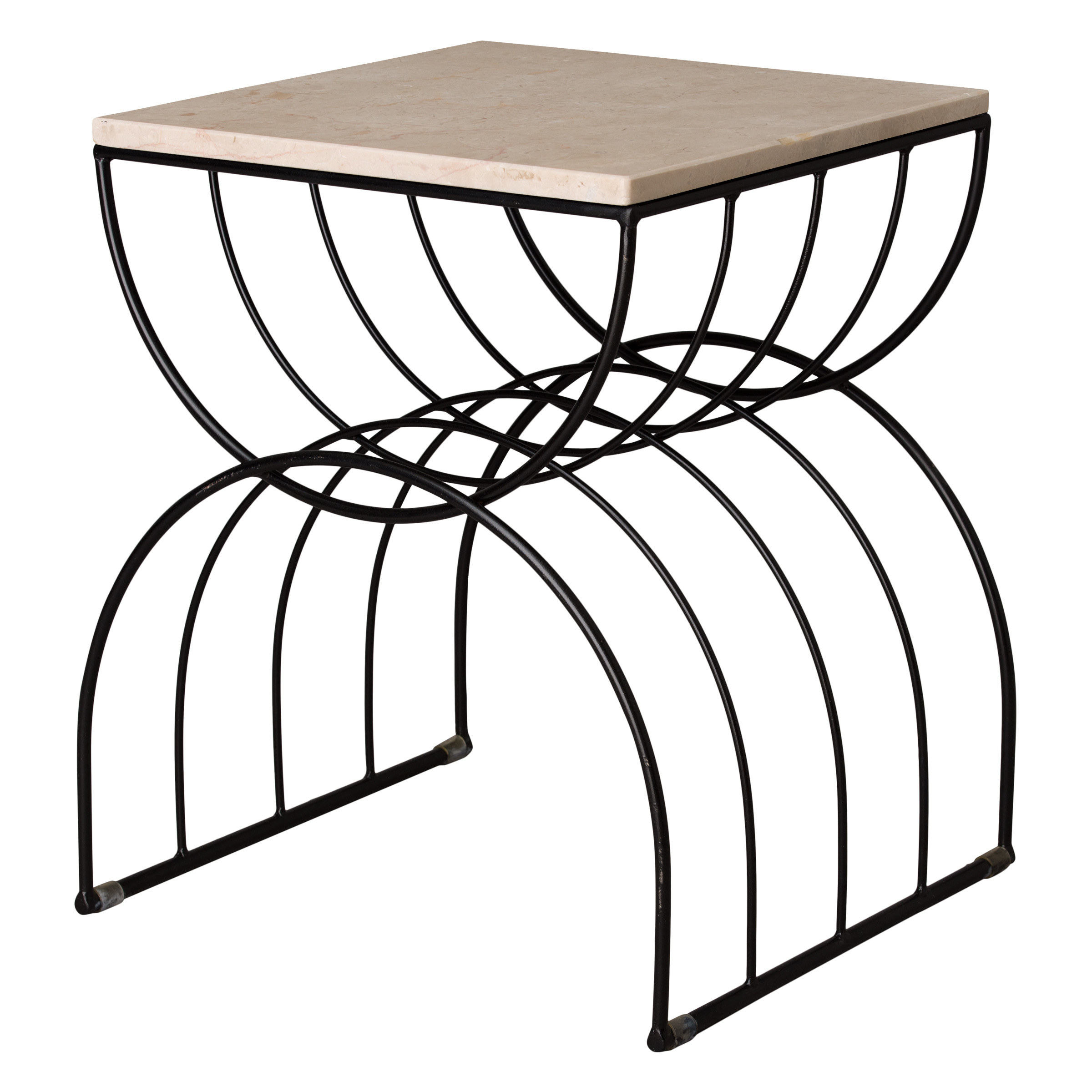 Large Rainbow Metal Stool/Table