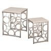 Set of 2 Square Ring Stools/Tables