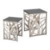 Set of 2 Square Seaweed Stools/Tables