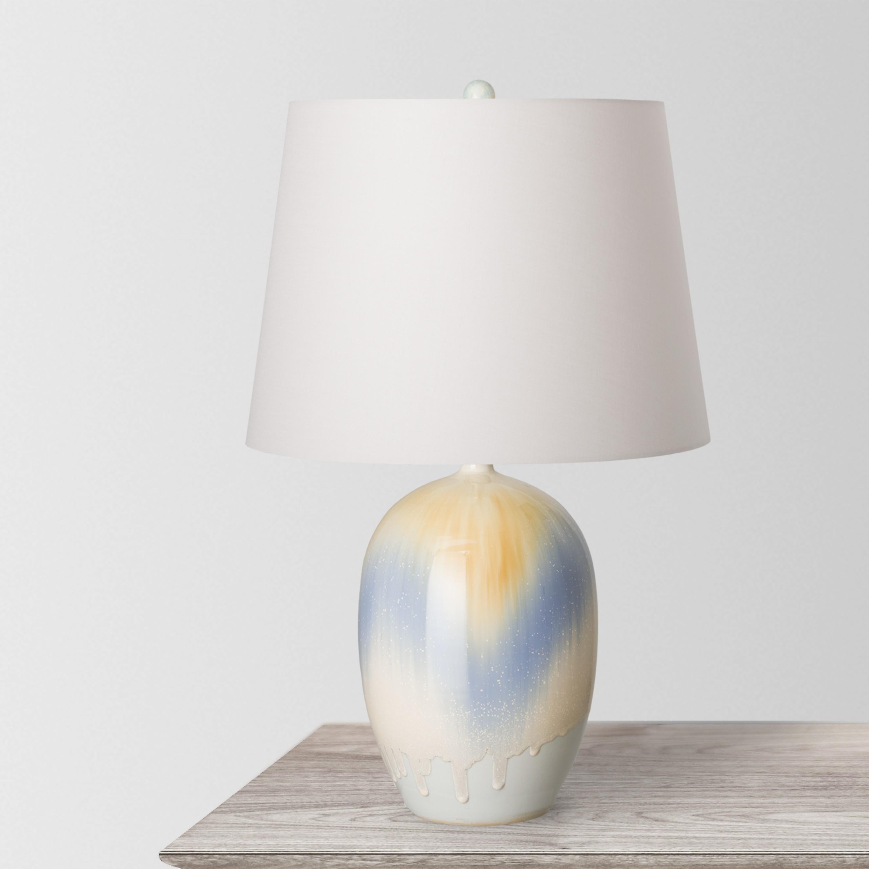 Melon Ceramic Vase Lamp