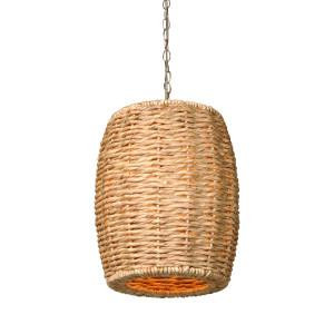 Drum Stool Water Hyacinth Pendant