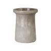 21 in. Plateau Gray Ceramic Planter