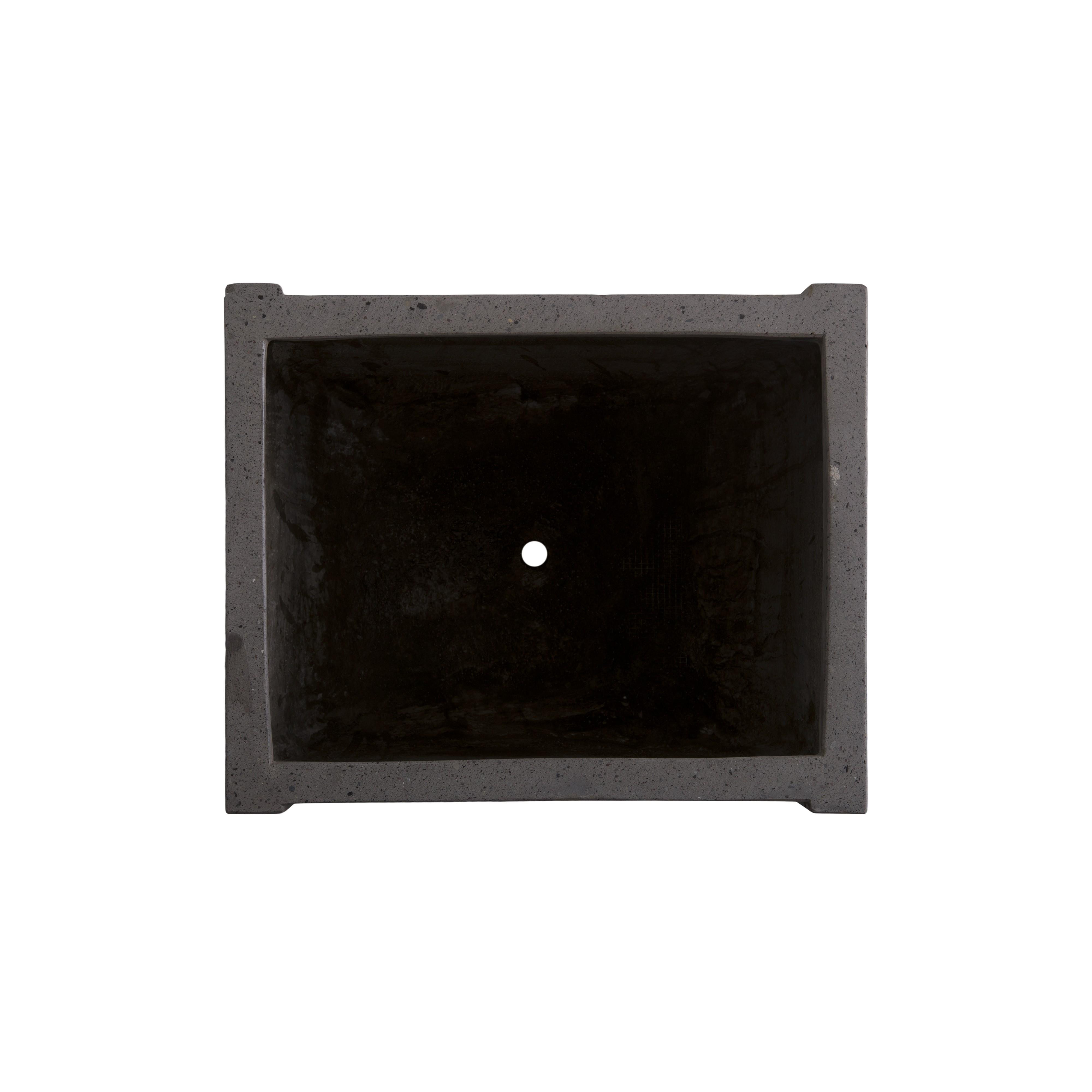 Uri 20 in. Square Gray Terrazzo Planter