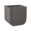 Uri 23.5 in. Square Gray Terrazzo Planter