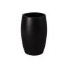 17 in. Round Black Terrazzo Planter