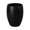 21 in. Round Black Terrazzo Planter