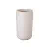 23.5 in. Tall Cylinder White Terrazzo Planter