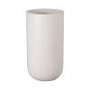 29.5 in. Tall Cylinder White Terrazzo Planter
