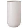 35 in. Tall Cylinder White Terrazzo Planter