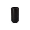 19.5 in. Tall Cylinder Black Terrazzo Planter