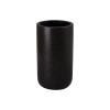 23.5 in. Tall Cylinder Black Terrazzo Planter