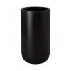 29.5 in. Tall Cylinder Black Terrazzo Planter